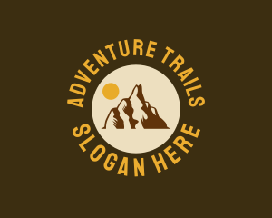 Sun Mountain Peak logo design