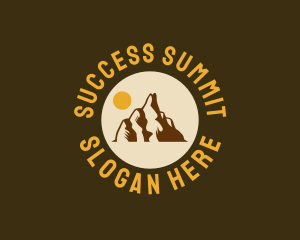 Sun Mountain Peak logo design