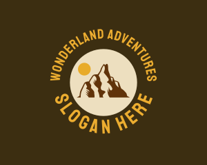 Sun Mountain Peak logo design