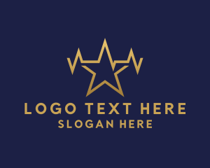Superstar - Electric Luxury Star logo design