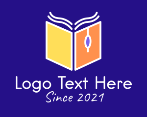 Library - Book Online Class logo design