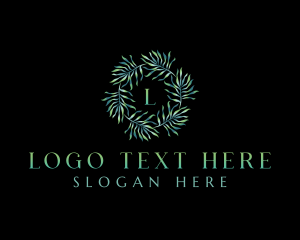 Eco - Florist Leaves Boutique logo design