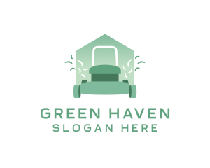 Turf - Lawn Mower House Yard logo design