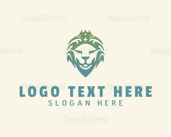 Lion Crown Regal Logo
