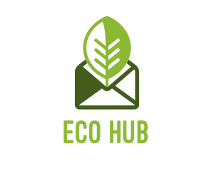 Eco Mail Message logo design