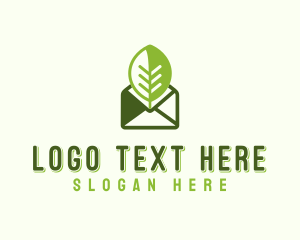 Enviroment - Eco Mail Message logo design