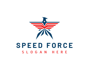 Star America Eagle logo design