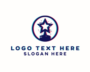 Star - Pixel Star Tropy logo design