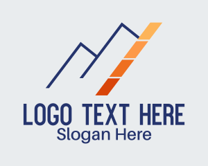 Mountain View - Minimalist Mountain Energy Gauge logo design