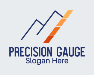 Gauge - Minimalist Mountain Energy Gauge logo design