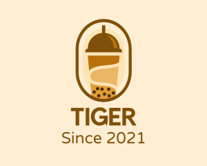 Latter - Milk Tea Tapioca Drink logo design