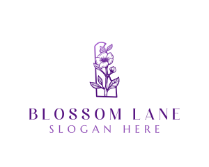 Delaware Peach Blossom logo design