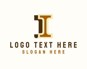 Construction - Legal Pillar Letter I logo design
