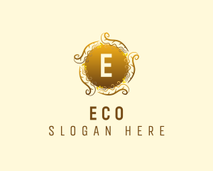 Perfume - Elegant Gold Wreath logo design