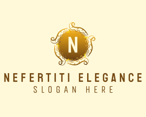 Elegant Gold Wreath logo design