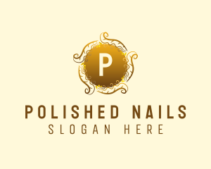 Elegant Gold Wreath logo design