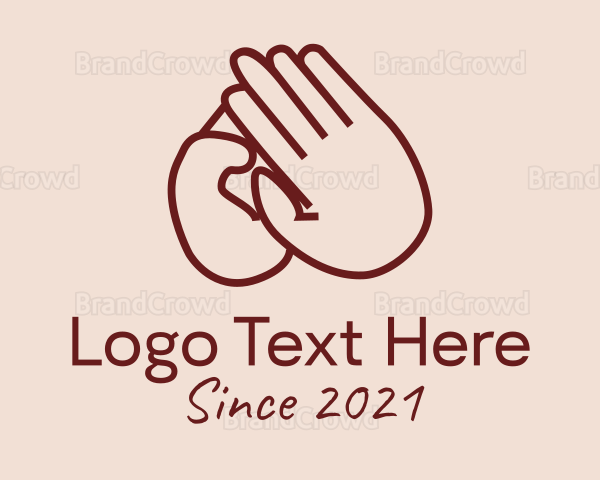 Humanitarian Charity Hand Logo