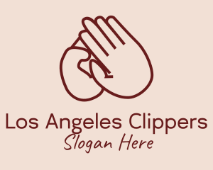 Humanitarian Charity Hand  Logo