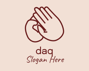 Humanitarian Charity Hand  Logo