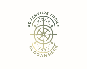 Navigation Compass Voyage logo design