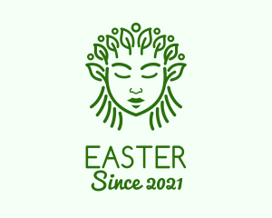 Stylist - Green Organic Cosmetic logo design