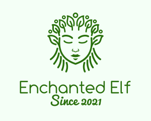 Elf - Green Organic Cosmetic logo design