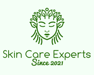 Green Organic Cosmetic  logo design