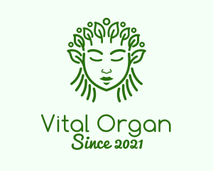 Green Organic Cosmetic  logo design