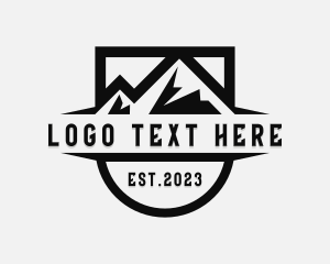 Outdoors - Travel Mountain Trekking logo design