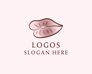 Lips Beauty Makeup Logo