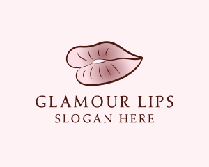 Lips Beauty Makeup logo design