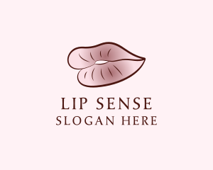 Lips Beauty Makeup logo design
