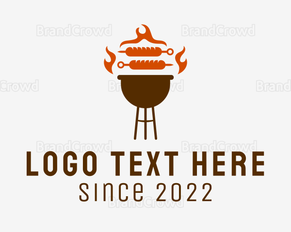 Barbecue Sausage Grill Logo