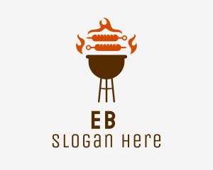 Barbecue Sausage Grill Logo