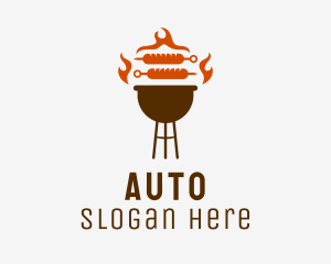 Barbecue Sausage Grill Logo