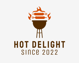 Barbecue Sausage Grill logo design