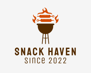 Barbecue Sausage Grill logo design