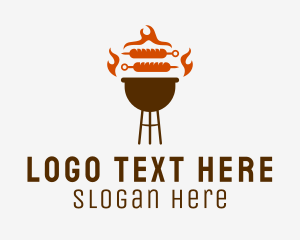 Barbecue Sausage Grill Logo