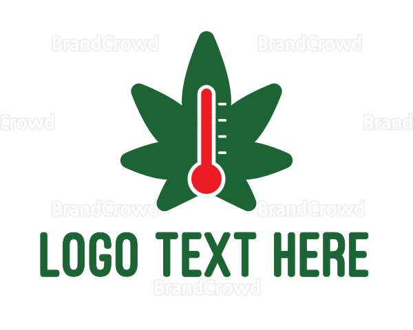 Temperature Weed Thermometer Logo