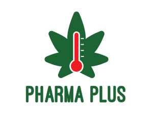 Drugs - Temperature Weed Thermometer logo design