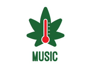 Celsius - Temperature Weed Thermometer logo design