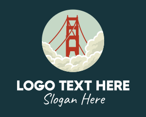 California - Golden Gate San Fransisco logo design