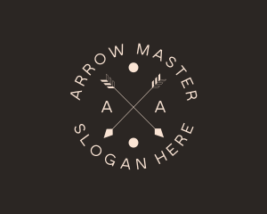 Archery - Hipster Boho Arrows logo design