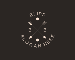 Hipster Boho Arrows logo design