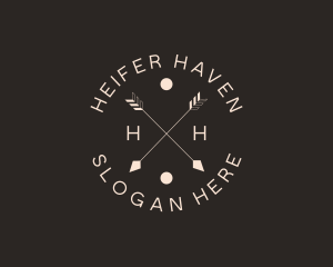 Hipster Boho Arrows logo design