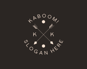 Hipster Boho Arrows logo design