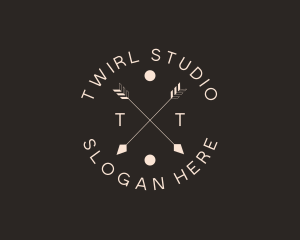 Hipster Boho Arrows logo design