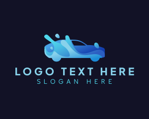 Auto - Automotive Cleaning Splash logo design