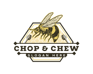 Fly - Bee Honey Hive logo design