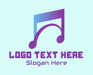 Modern Musical Note  Logo